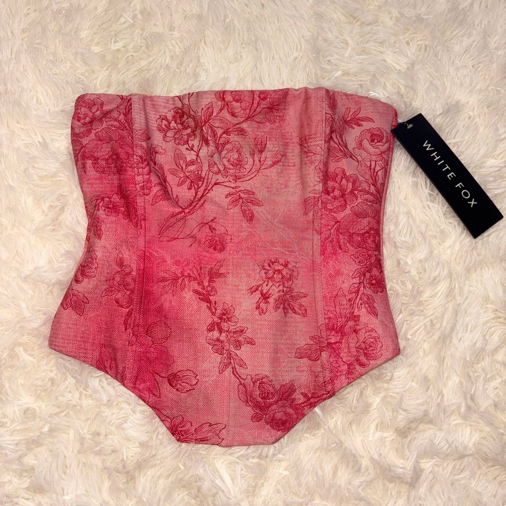 White Fox strapless bustier